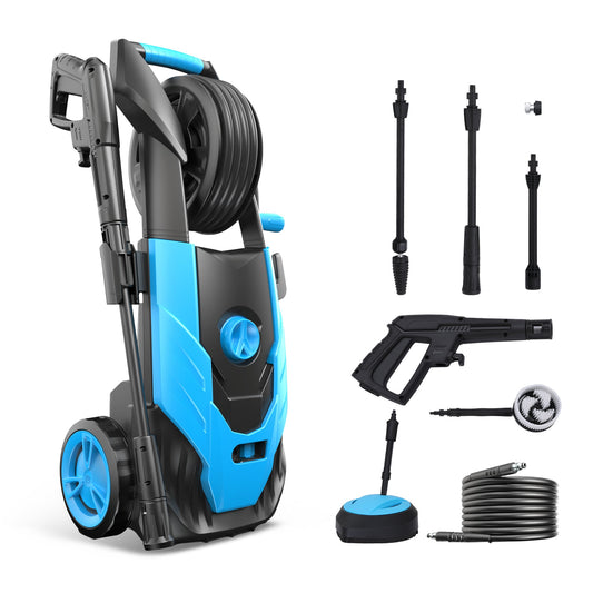 Summit Living Electric Pressure Washer 2100PSI Max 1.85GPM with Adjustable Nozzle, Ideal for Car Washing and Patio Garden