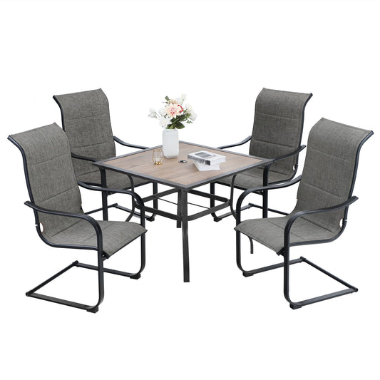 MF Studio 5 Pieces Outdoor Patio Dinning Set